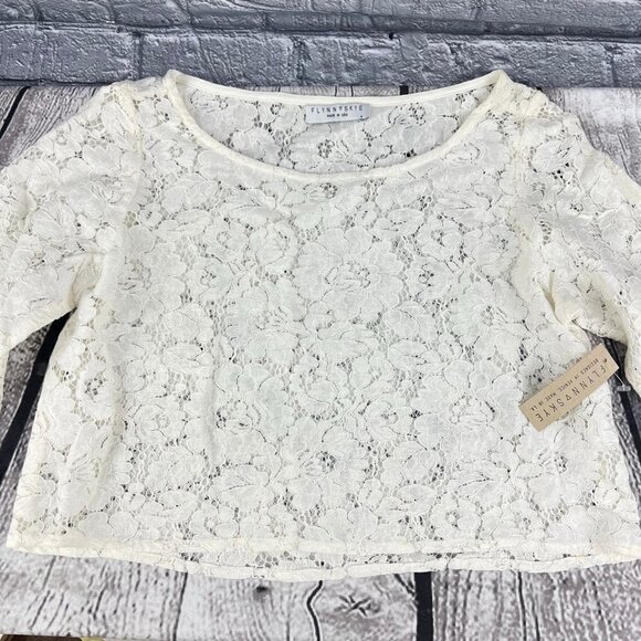 Flynn Skye Lace Crop Top Size M NWT - Picture 4 of 9